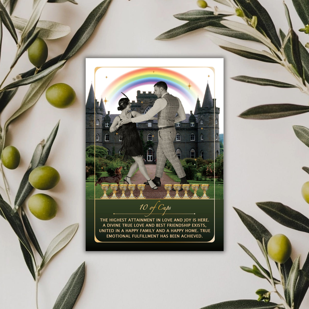 Artwork from the Starlight Tarot Oracle Deck showcasing vibrant imagery to inspire you to learn to read tarot without a guidebook.
