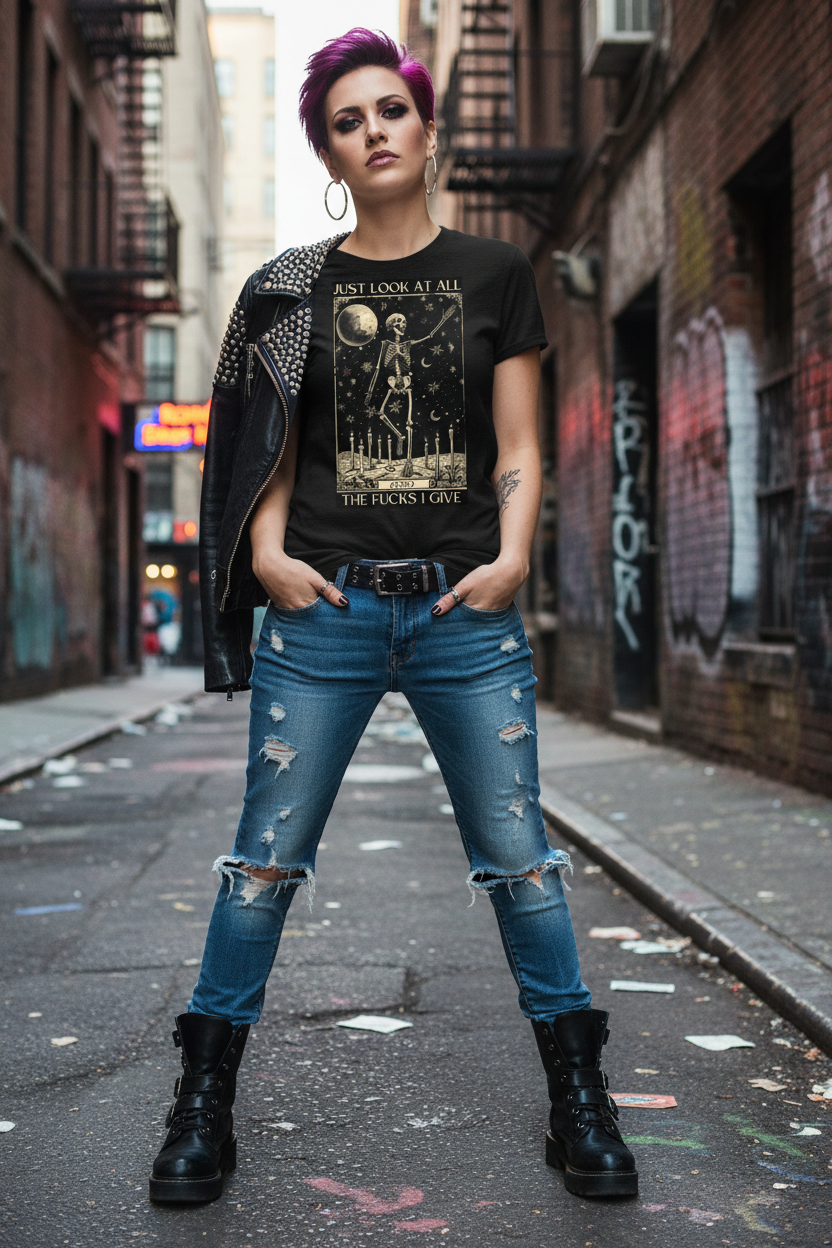 Black t-shirt mockup Manhattan street style