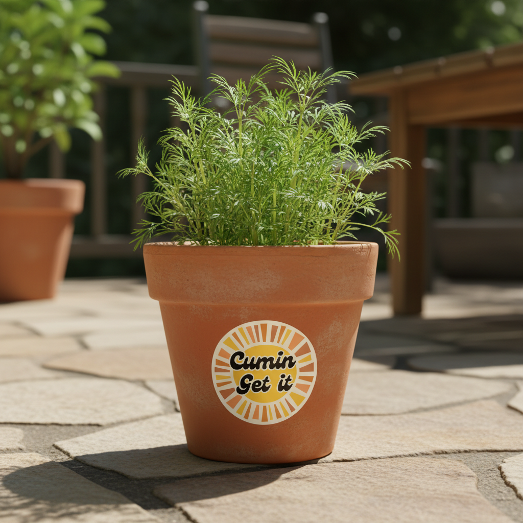 Cumin Get It on Terracotta Pot