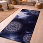 Tranquil Watercolor Zen Mandala Yoga Mat - Anti-Slip Rubber Base & Soft Microsuede, a perfect anti-slip yoga mat enhancing your yoga experience with stability and style.