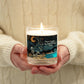 Top view of My Last Flying Fuck Glass jar soy wax candle showcasing the cotton wick and soy wax.