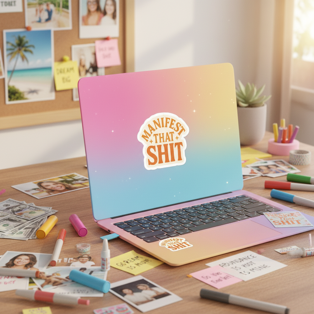Manifest That Shit on Laptop
