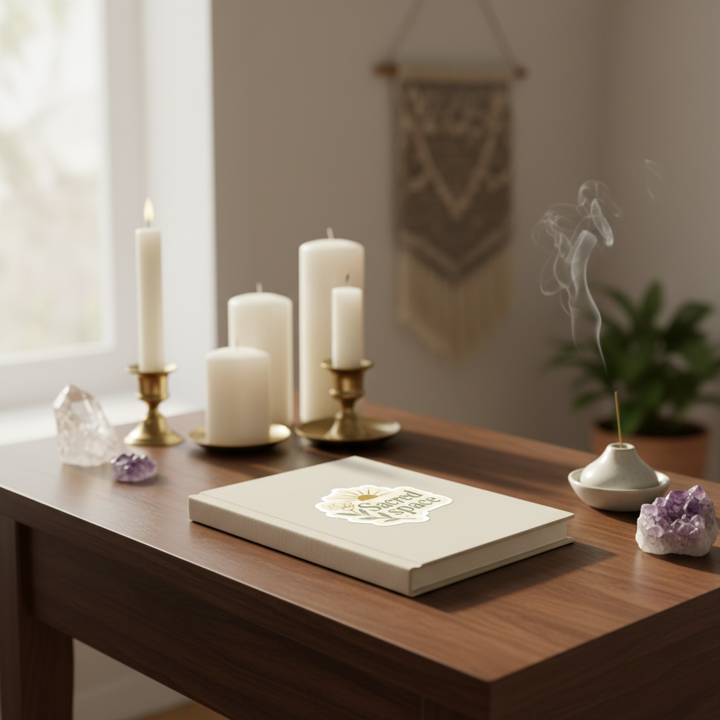 Sacred Space on Journal at Altar