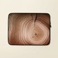 Tree Ring laptop sleeve on an ivory studio background